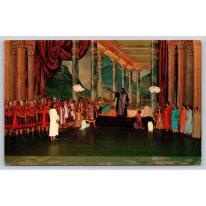 Postcard IL Bloomington American Passion Play Jesus Before Herod c1960s Unposted